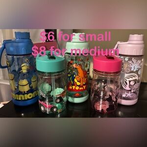 Toy Story and Cars Themed Kids Water Bottles